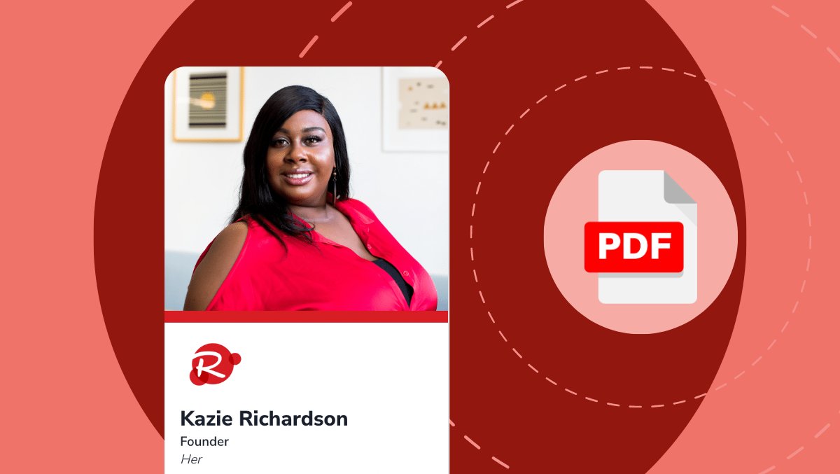 HiHello's tweet image. Make a more interactive #BusinessCard with PDFs. Learn how to upload a PDF to your digital business card with #HiHello  buff.ly/3I5aZVM