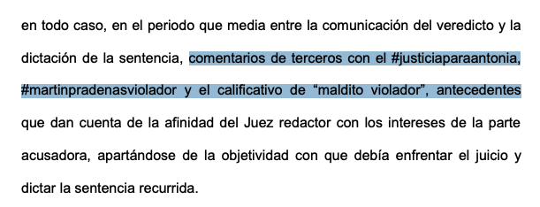 BotCheckerCL's tweet photo. Usar una polera de "Blade Runner" y algunos comentarios "de terceros" en el instagram del juez Leonel Torres. 

Estas fueron las "contundentes" pruebas para anular la sentencia a Martín Pradenas. 

No, no es broma.

Link del fallo de la corte suprema: https://t.co/SaXMjlHish https://t.co/yQVxjtJ02E