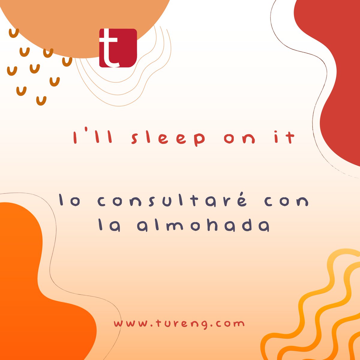 I'll sleep on it - lo consultaré con la almohada
-- 
Subcribe to our YouTube channel to watch the videos of the common English words: youtube.com/c/TurengPresen… #expressions #phrases #idioms #expresiones #frases #idiomas.