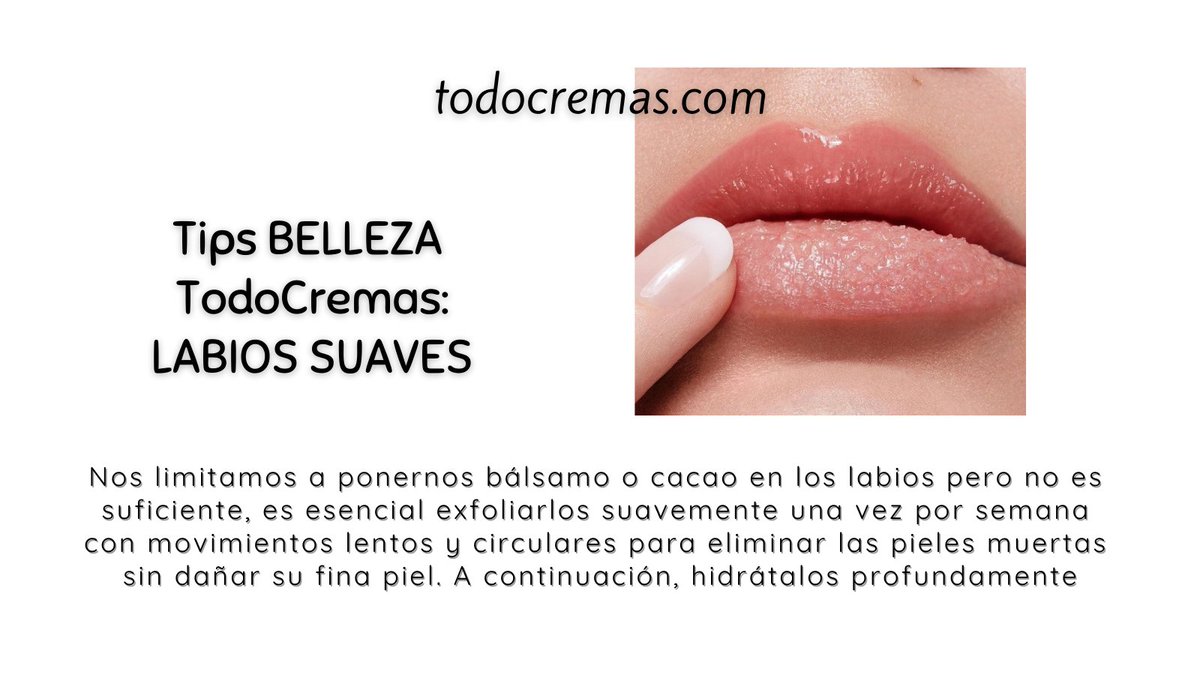 Todo_Cremas's tweet photo. Cuida tus labios: https://t.co/lo3eIyd2CU
#belleza #labiossuaves #exfoliacionlabial #exfolianteslabiales #TodoCremas https://t.co/FezTKVskHr