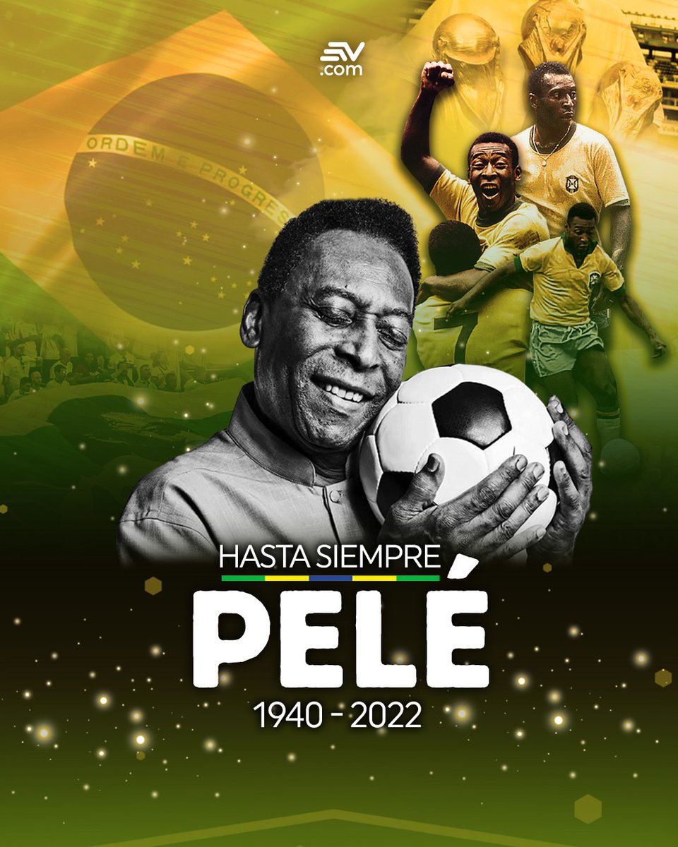 EcuavisaInforma's tweet photo. ⬛️ El astro Edson Arantes do Nascimento, o mejor conocido como 'Pelé', falleció este 29 de diciembre.

En su carrera futbolística consiguió tres Copas del Mundo 🏆 y se convirtió en un ícono del fútbol latinoamericano.

Lee más 👉 https://t.co/Effp7YEuS7 https://t.co/J2OC84ziIl