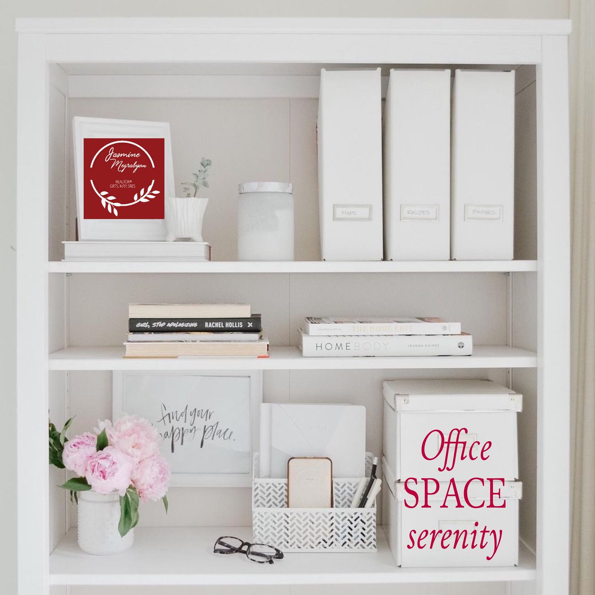 Create a space that invites you to do your best work! #myhappyplace #officedesign #serenity #whiteinteriors #kwestatesbyjasmine🏡