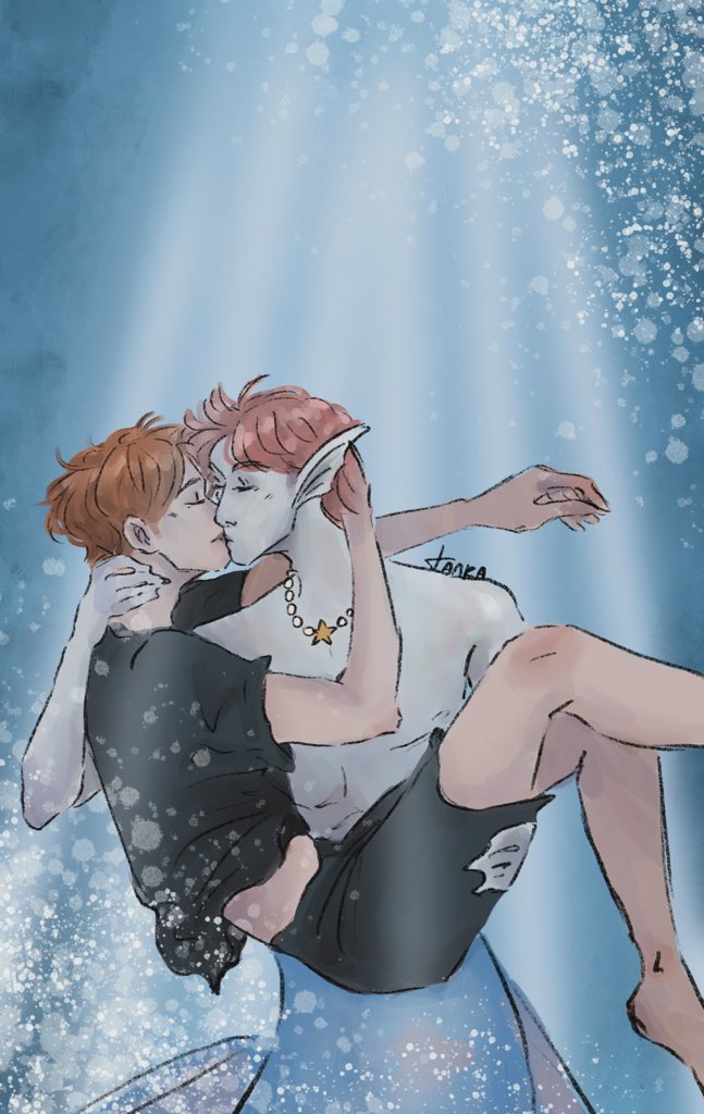 ebtalka's tweet photo. я помню лишь твои глаза, а дальше пустота;;
#straykidsfanart #leeknow #yangjeongin #minjeon #minnin #jeonho #skzmermaidau https://t.co/j5c3TfZ871