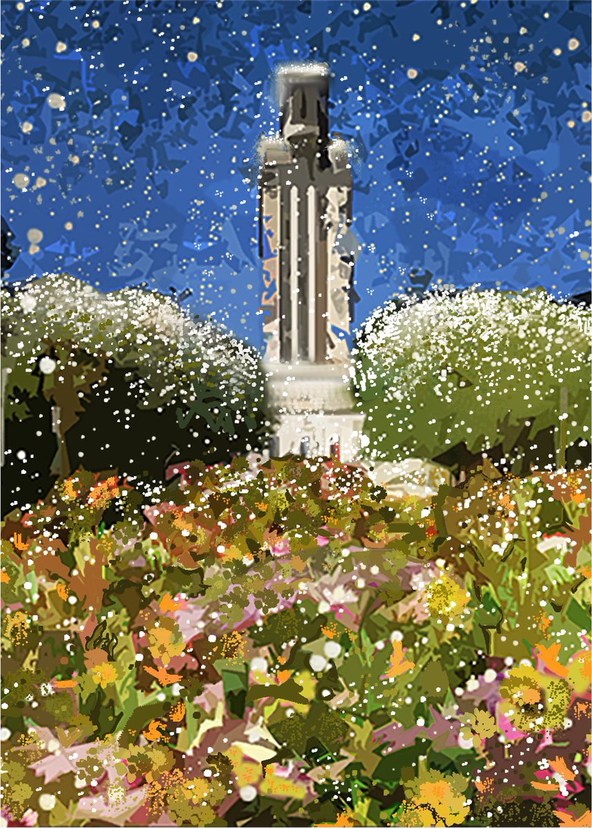 JCHartzell's tweet photo. Thanks to all the students who entered our holiday card contest! We got so many great submissions, we decided to use these designs throughout the year!

- “Figure of Beauty” by Stella Stambaugh, @UTSOA sophomore
- “Onto New Horizons” by Rachel Salcido, @FineArtsUT sophomore https://t.co/hdcHOyfkV4