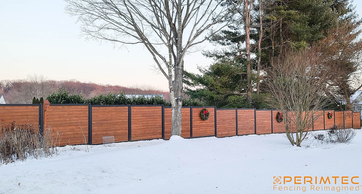 perimtec's tweet photo. A fence that will stand up to what Mother Nature has in store. ❄️ https://t.co/m8obyQJnry