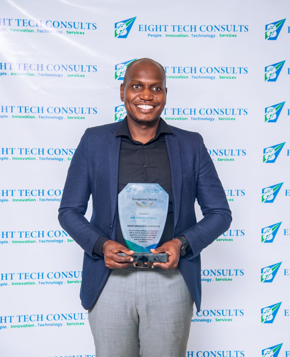 8TechConsults's tweet photo. Congratulations to all our outstanding staff for the year 2022.
#Employeeoftheyear ~@Namagembe
#Mostdedicatedemployee ~@isaac_mbabazi
#Mostinnovativeemployee ~@muhindomubaraka
#Mostvaluableemployee ~@fiona_nyanzi https://t.co/fzp7cfCXWr