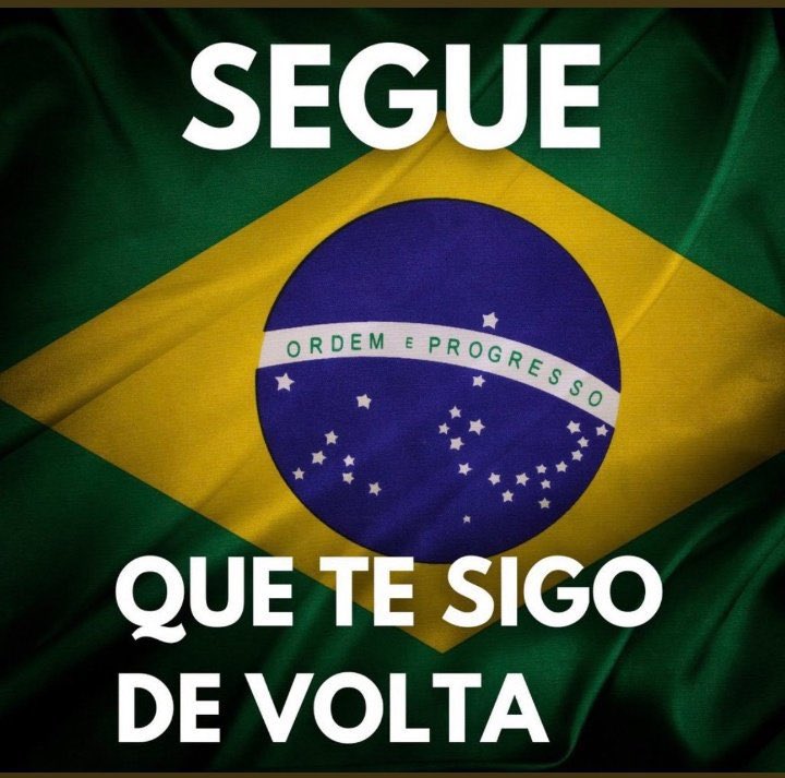 Wesleyffarias's tweet photo. Vamos começar a tarde com nosso SDV diário para ganhar mais seguidores e fortalecer a DIREITA!
🇧🇷 Vc me segue e eu SDV
🇧🇷 Sigam tds q te seguirem https://t.co/u01po2LbTi