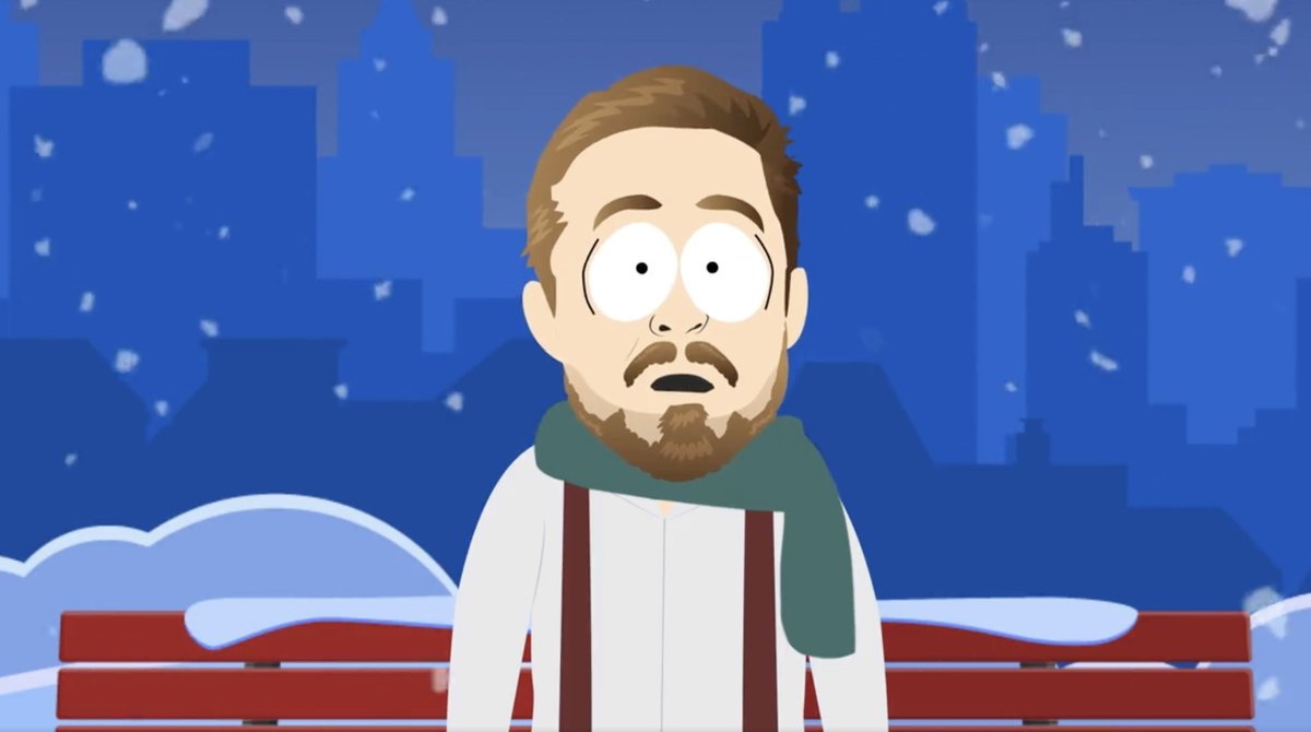 zachjama's tweet photo. @itsk1cks This is so well done that I hope @SouthPark
 puts it into a season 26 episode.

Also, that @coffeebreak_YT character cameo and last segment had me sharing this with all my (three or two) friends 🥳 https://t.co/sS9AFKzqX5