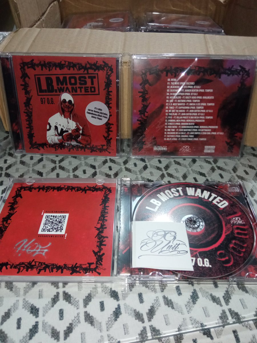 97OG_'s tweet photo. CD's L.B. Most Wanted!! DISPONIBLES!! 10€ Unidades LIMITADAS!! Entrega o recogida en mano, en LEBRIJA!!, envios wallapop o vinted! https://t.co/xFquu0ezik