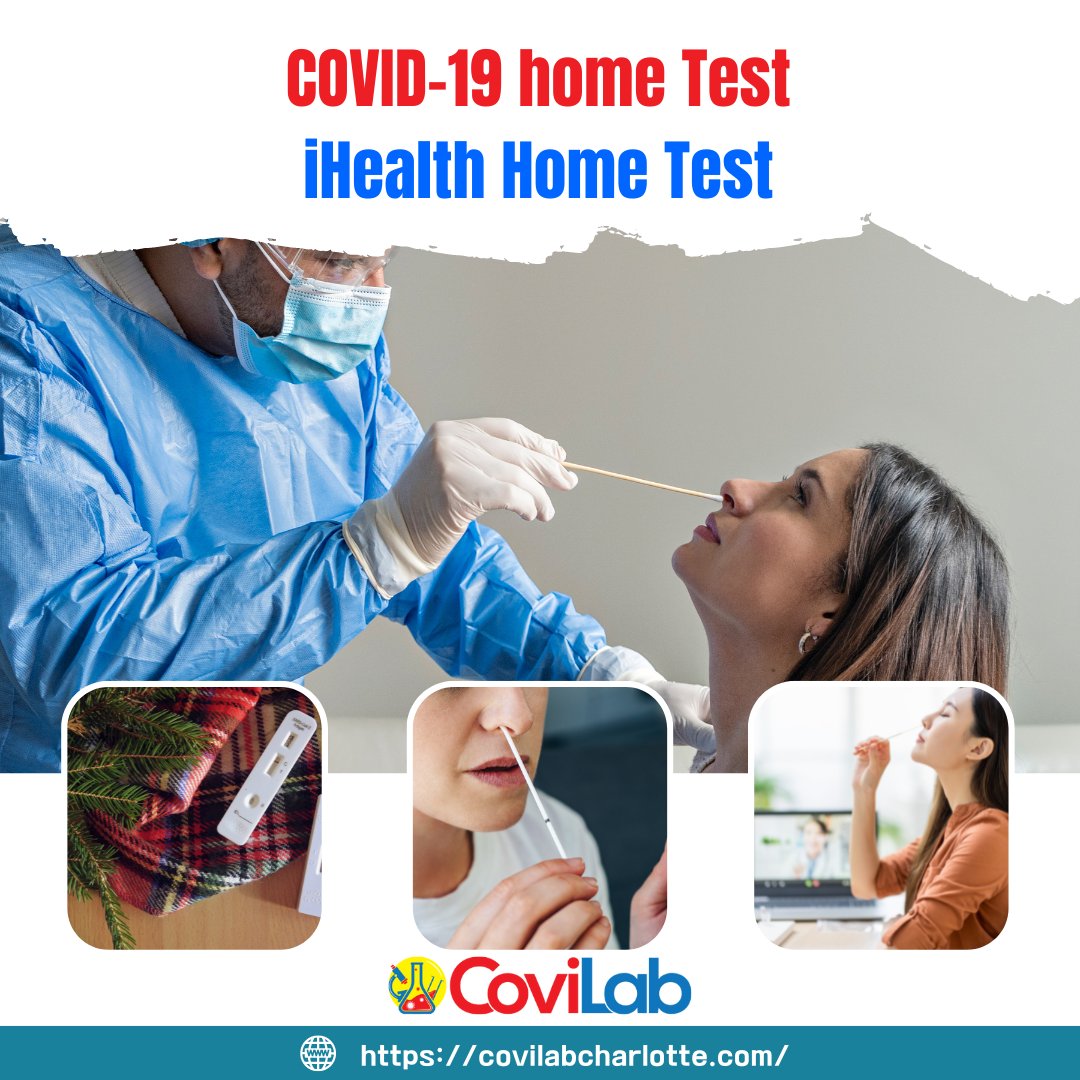 IHealth COVID-19 home test is an effective test kit, proudly offered by CoviLab for the detection of SARS-CoV-2. 📈
With this test kit, serial testing can be performed over 3 days while ensuring gaps of 24 to 48-hours in-between tests.🕘
For more: covilabcharlotte.com