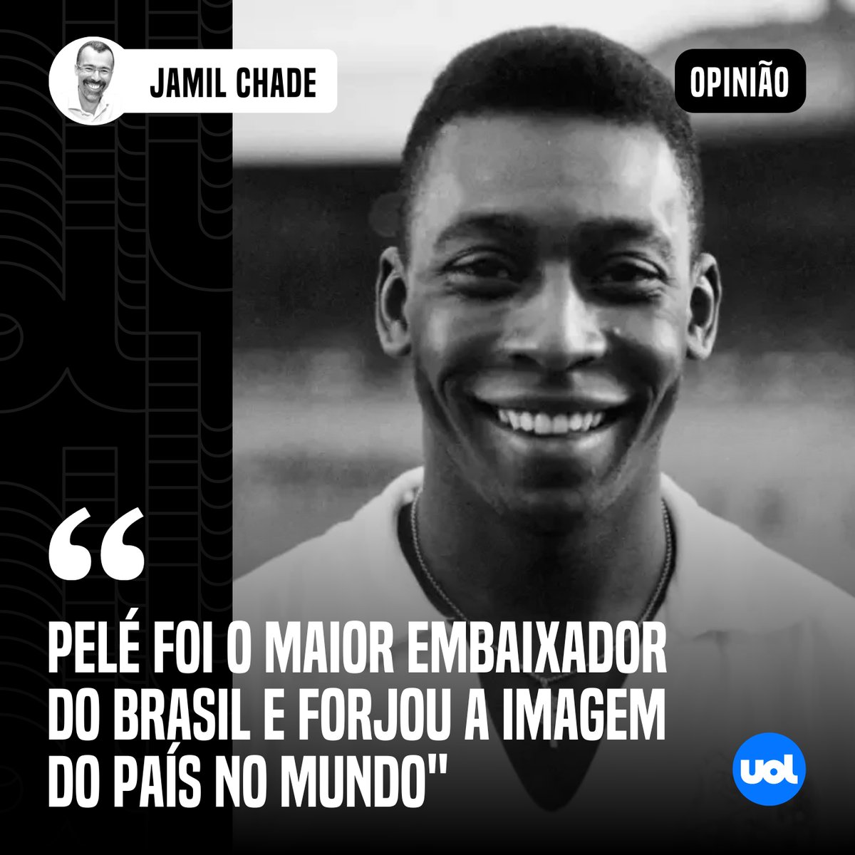 UOLNoticias's tweet photo. "Com Pelé, éramos o melhor do mundo. E o mundo assim nos reconhecia" 
👉 Leia mais em: https://t.co/j4V1hGFOKw https://t.co/CxDSw286so