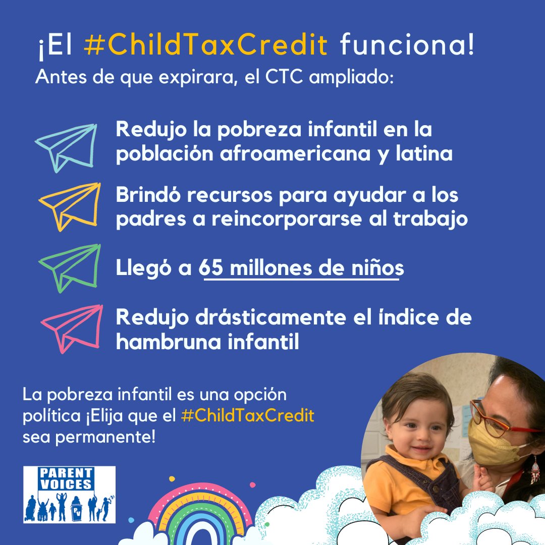 ParentVoicesCA's tweet photo. ✨Basic rights for parents, kids, & communities should not have to be fought for, yet here we are.
💙 We stand in solidarity with our partners & will continue to fight for the #ChildTaxCredit to become permanent for our families.
#ChildTaxCredit #CTC #2023 #Taxes #CTCWorks https://t.co/LcSoxzmLwE