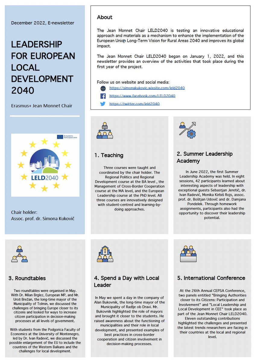 leld2040's tweet photo. The Jean Monnet Chair #LELD2040 began on January 1, 2022, and this e-newsletter provides an overview of the activities that took place during the first year of the project. https://t.co/Z0lR6YTNCM