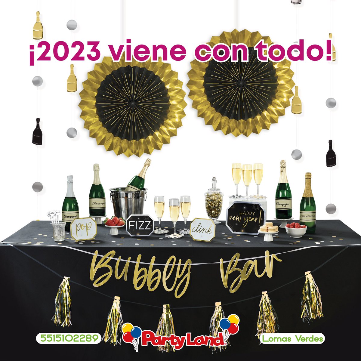 PartyLandLV's tweet photo. Recibe al 2️⃣0️⃣2️⃣3️⃣ con toda la actitud! 🥳🎉 Ven a #PartyLand y #CelebremosTodo ! 🎉🥳😱 #HNY #AñoNuevo #CDMX #Satelite #Naucalpan https://t.co/afN5nEbYSl