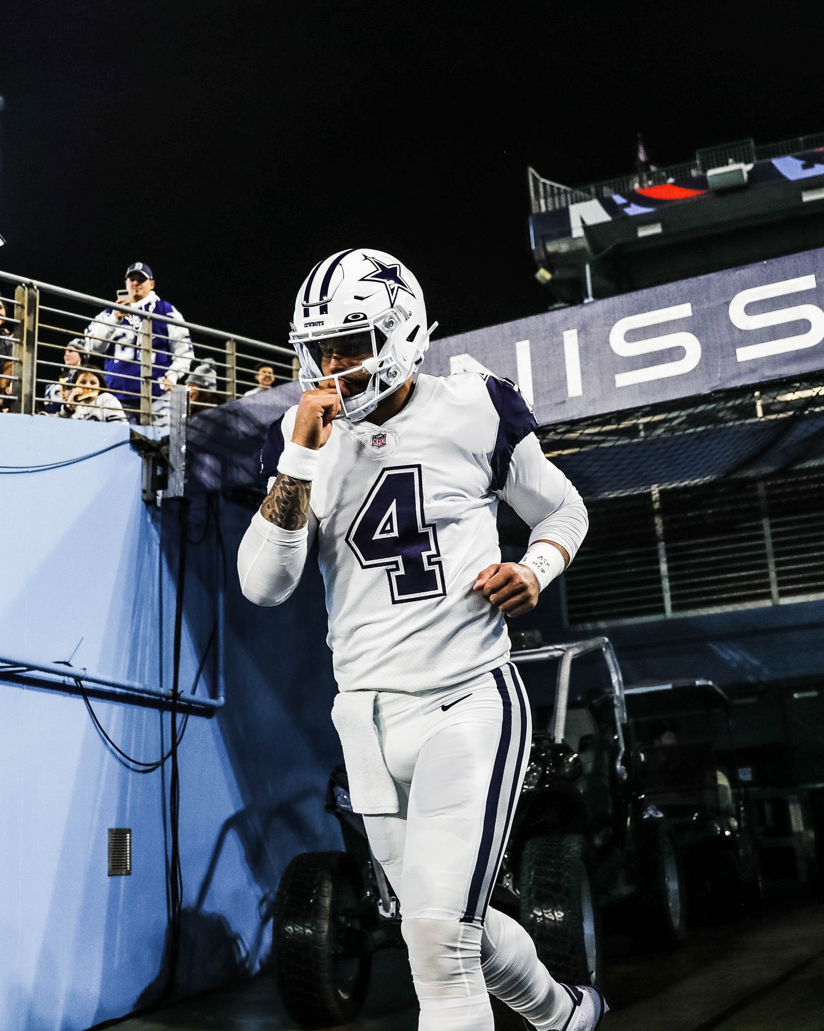 NFL on ESPN on X: 'Cowboys rocking their color rush uniforms vs. the Titans  ❄️ 