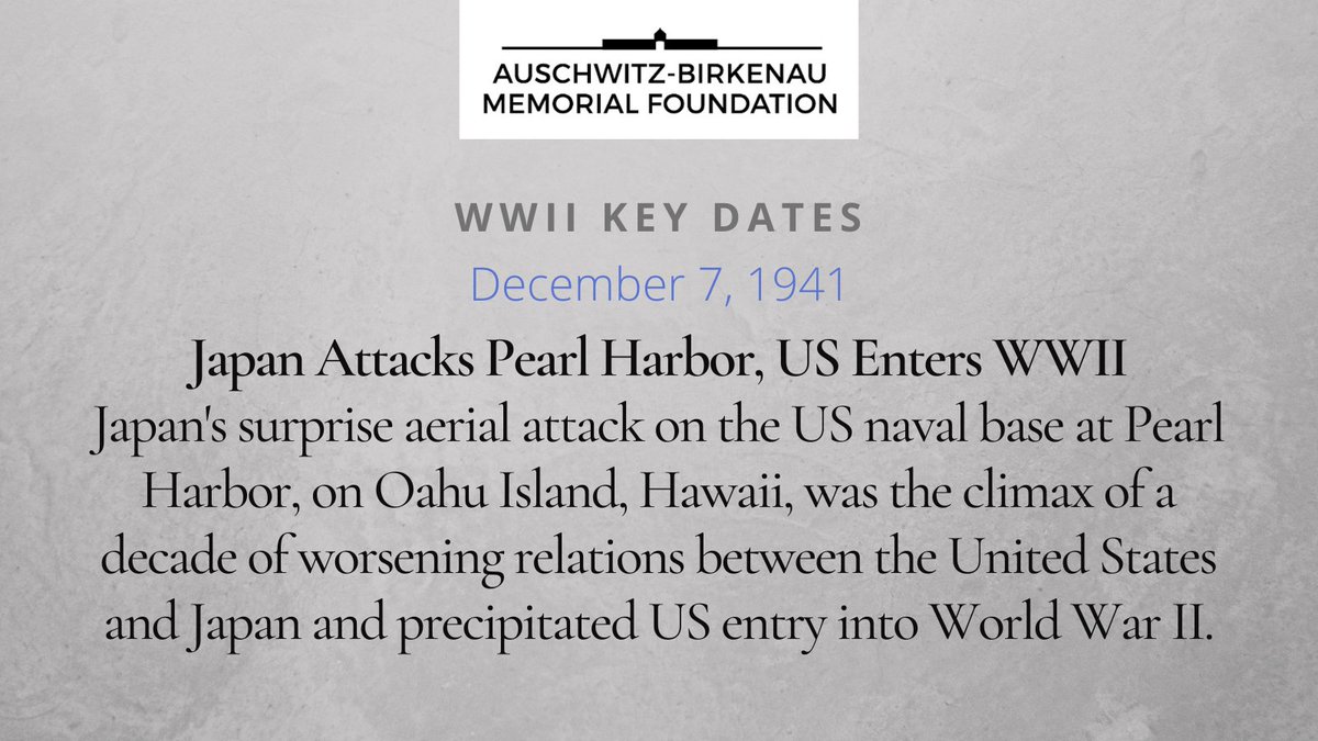 #otd December 7, 1941: Japan attacks US naval base Pearl Harbor #wwiihistory #wwii