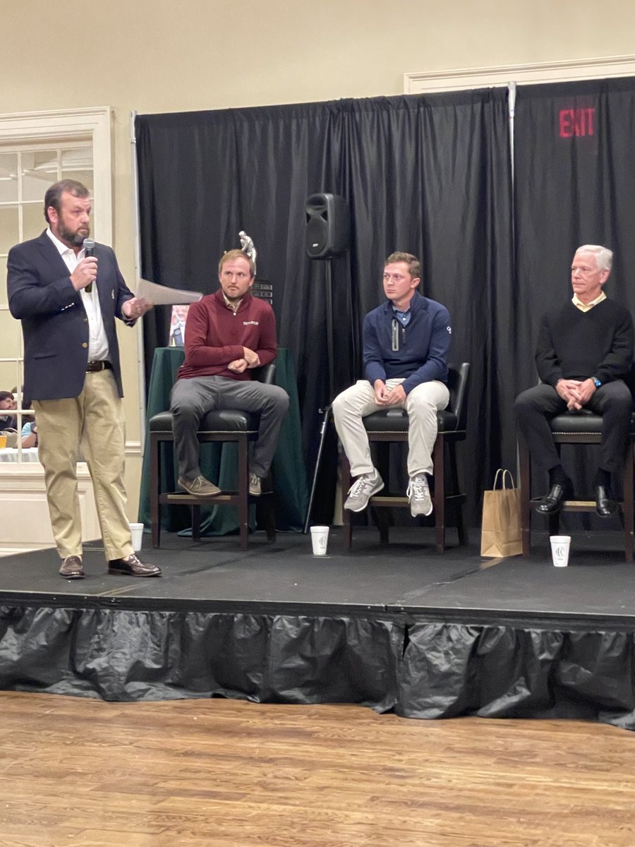 Pretty cool when #30 in the world, Russell Henley, US Amateur runner up, Ben Carr,  and 1987 Masters Champion, Larry Mize, all members at CCC, get together to talk a little shop of the upcoming 2023 Masters tournament.