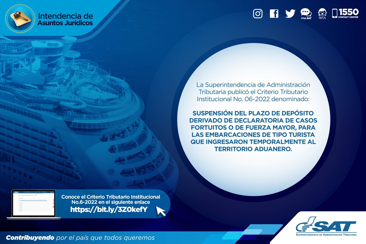 SAT Guatemala on Twitter "Te compartimos el Criterio Institucional 6