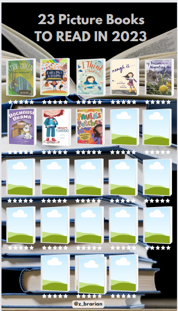 muellerspace's tweet photo. All right folks, here it is! I'm making a 23 Picture Books to Read in 2023. I think I got all the ones from yesterday, but if I missed you I'm sorry and tell me again! Also, I'm taking more suggestions! https://t.co/cAaUDd43Ic
