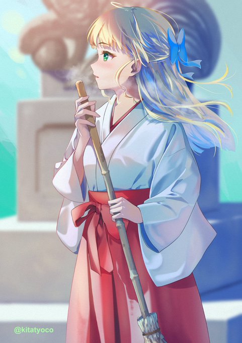 「神社 スカート」のTwitter画像/イラスト(新着)
