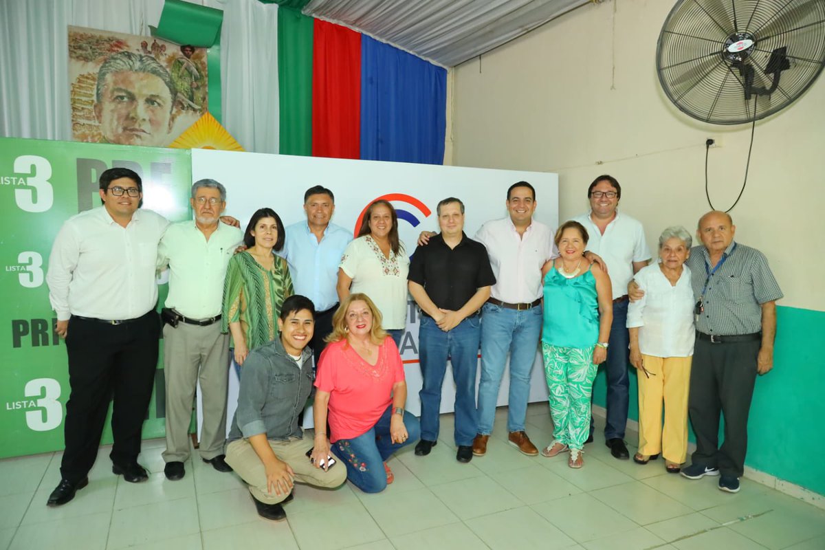 ricardopyok's tweet photo. Participamos de la reunión y recibimos el apoyo del Partido Revolucionario Febrerista, agradecido con el  Presidente Guillermo Ferriero, Josefina Duarte y a todos los candidatos y miembros de la conducción política del PRF por tan agradable recibimiento.
#RicardoGobernador https://t.co/ADV8DBl55h