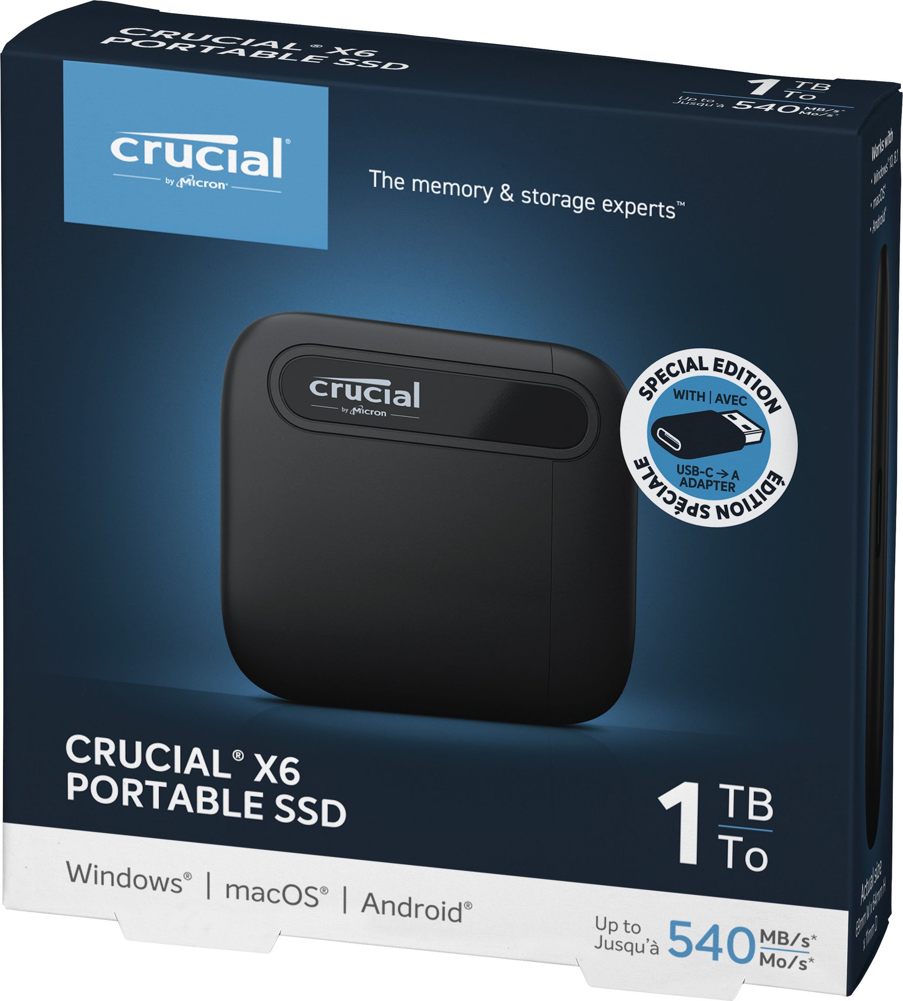 CRUCIAL X6 1To SSD Externe