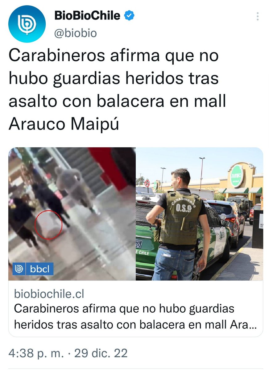 pixel_onlines's tweet photo. ⚠️ Informamos que el video que circula en redes sociales sobre un asalto dentro de un Centro Comercial sucedió en Chile y NO en Ecuador.

👉🏻Exactamente sucedió en el Mall Arauco de Maipú en el país chileno. https://t.co/qpPLxHiE4A