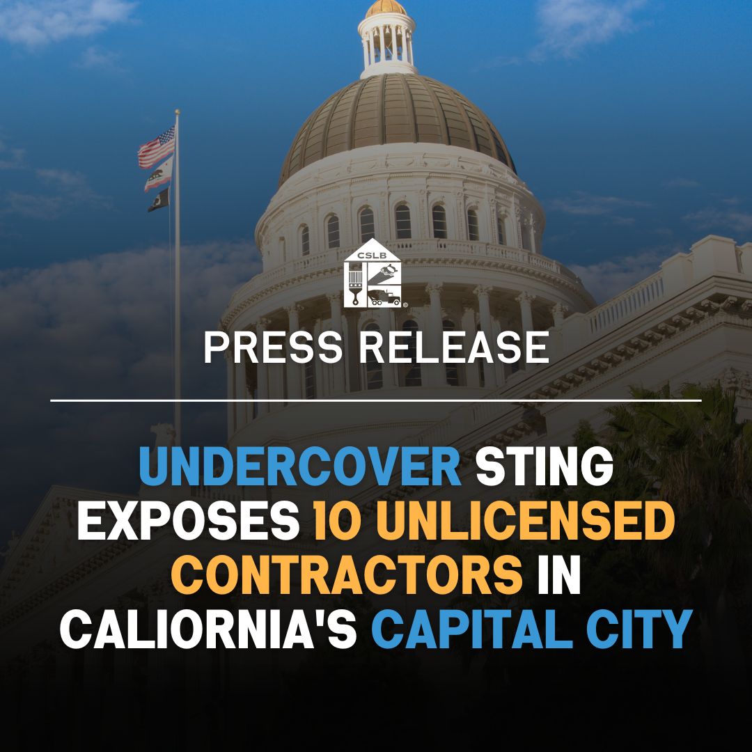 CA Contractors Board (CSLB) / Twitter