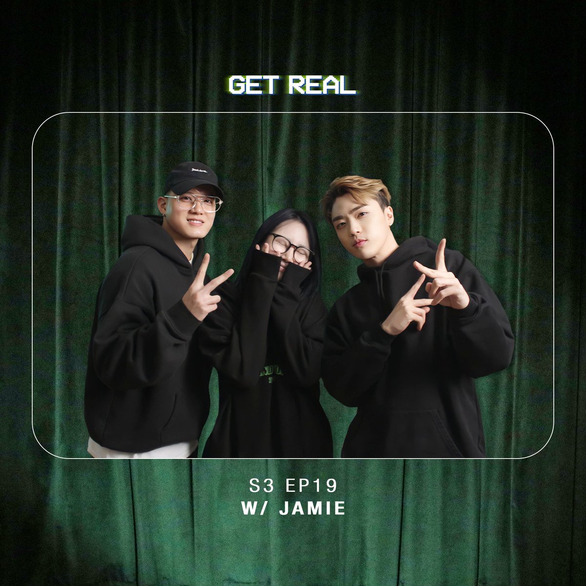 Get Real S3 E19 is out NOW with JAMIE! Tune in to hear JAMIE and hosts chat about her new relationship 🥰 Watch the new episode at youtu.be/jpwlJbb6hWc or listen on ALL other streaming platforms! 

<a href="/jiminpark07/">JIMINxJAMIE</a> #JAMIE #Peniel #JUNNY #GETREAL #DIVEStudios