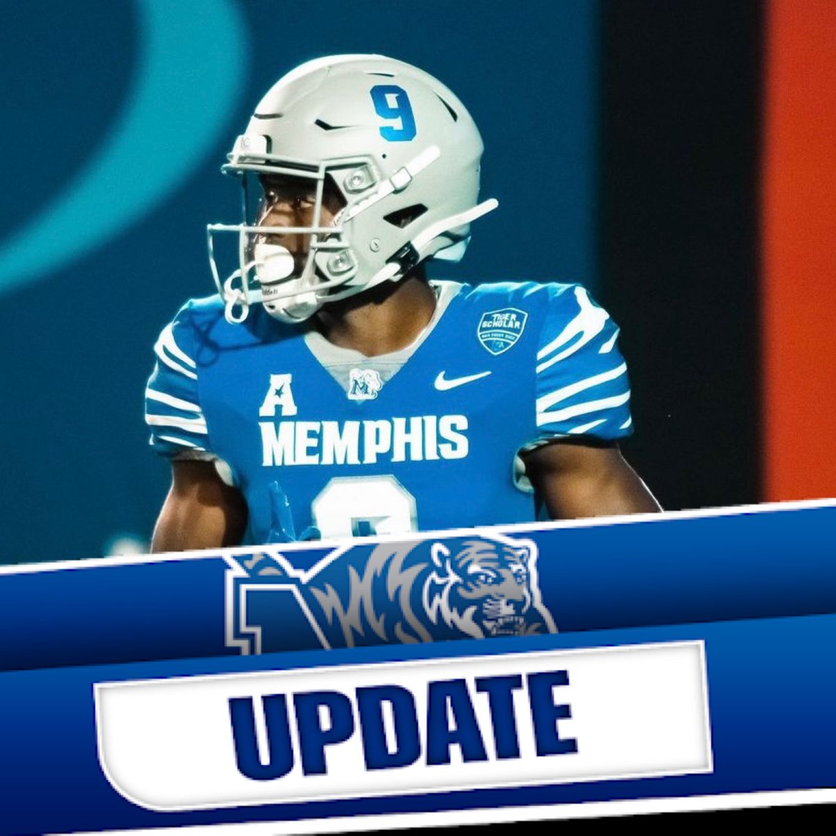 Memphisgtg901's tweet photo. Memphis senior WR @GabeRogers announced he’s entering the NFL draft today. Rogers had 40 receptions this season. Best of luck with your future Gabe! Once a Tiger always a Tiger! GTG! https://t.co/1Pv1lYV4u6