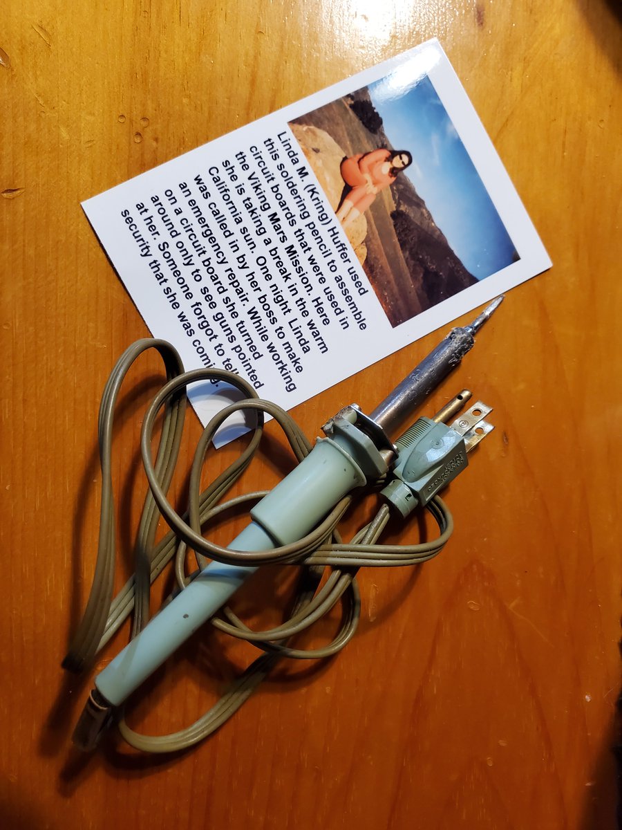 It is always exciting to find new Vikings &amp; hear their stories, acquire artifacts. They make the whole story (and exhibits) come to life. 

Linda M. (Kring) Huffer shared this artifact and story with us. Enjoy!

#VikingLander #Mars #JPL