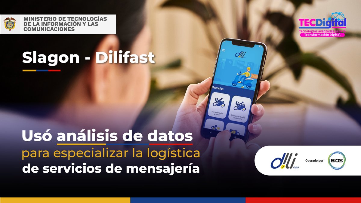 Slagon - Dilifast, una mipyme de mensajería beneficiada por <a href="/TECDigital/">tecnologia digital</a>, usó #TecnologíasAvanzadas para desarrollar una plataforma móvil para la gestión logística inteligente de sus servicios. Conoce más: bit.ly/3jziytv