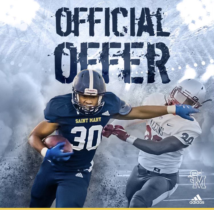 Jacob Johnson (@jacobjohnson83) on Twitter photo #AGTG Thankful to say l've received an offer to study and play football at <a href="/USMSpireWire/">Saint Mary</a>. Thank you for the offer <a href="/CoachLHinson/">Lance Hinson</a>! <a href="/d_hatcher80/">Coach Hatcher</a> <a href="/Coach_Maldy/">Coach Maldonado</a> <a href="/Zoumboukos65/">Peter Zoumboukos</a> #AGTG Thankful to say l've received an offer to study and play football at <a href="/USMSpireWire/">Saint Mary</a>. Thank you for the offer <a href="/CoachLHinson/">Lance Hinson</a>! <a href="/d_hatcher80/">Coach Hatcher</a> <a href="/Coach_Maldy/">Coach Maldonado</a> <a href="/Zoumboukos65/">Peter Zoumboukos</a>