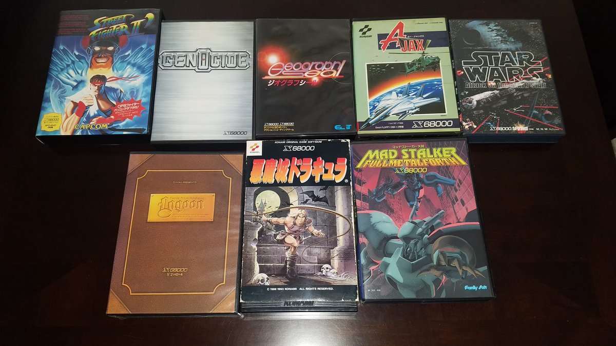 KingOfApoc's tweet photo. Tonight is Sharp X68000 night! Going to be streaming Geograph Seal for the first time followed by showing off other various Sharp X68K games I own!
Going to start at 10:30 PM ET
#retrograming #SharpX68K #X68000 https://t.co/QD3sa1VhJc