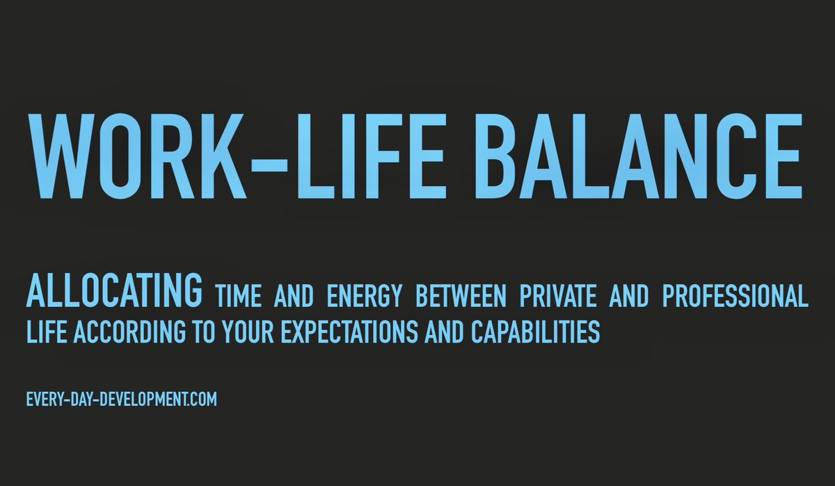 day_development's tweet photo. Work-life balance is about energy management.
You are a battery, energy is limited, if your burn your energy and do not recharge, you will be burnt out.
If you do not set it up, you will be burning out the energy faster.
#worklife #worklifebalance #personalenergy https://t.co/RGhgEhX2nz