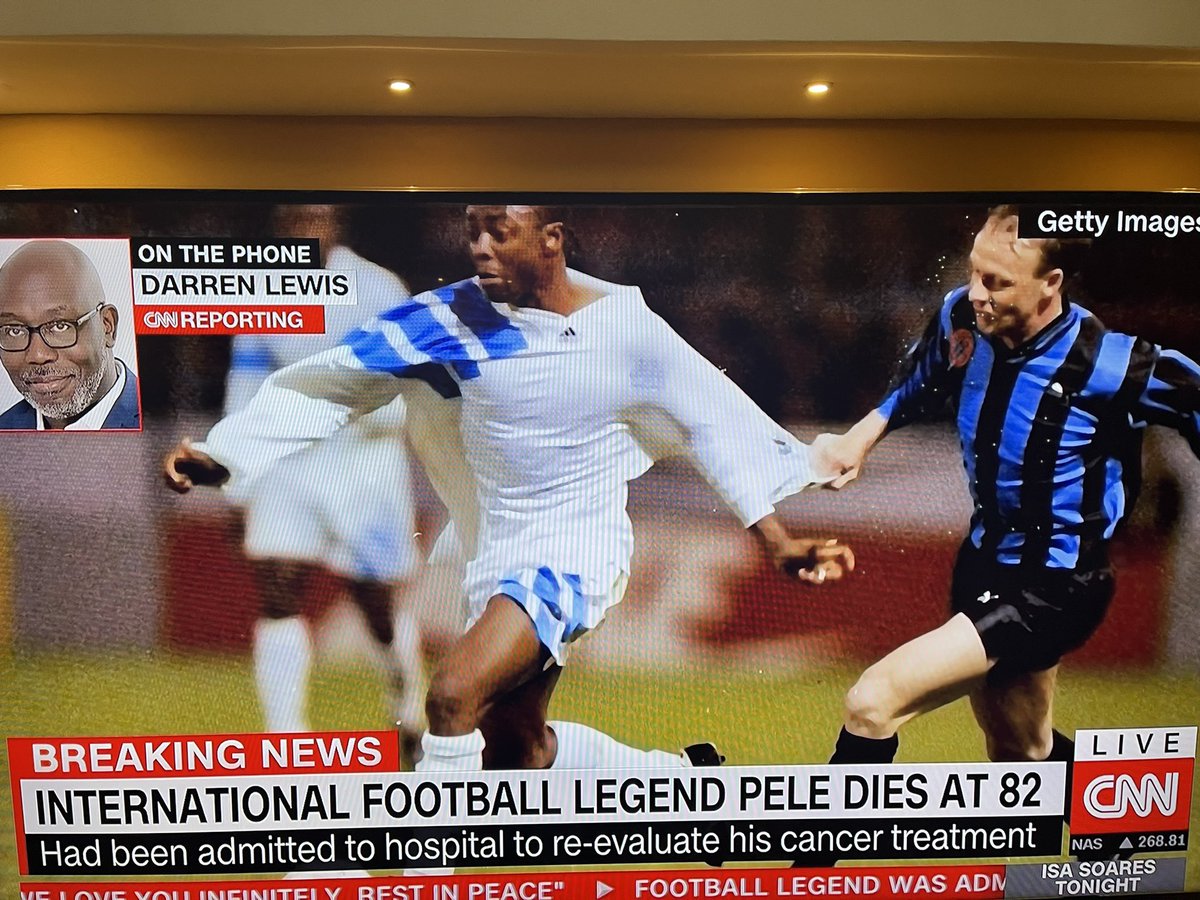 nutifafaattah's tweet photo. CNN mistaken Abedi Pele for the late Pele 😊  he is definitely the only GOAT left now 😊 https://t.co/Vyhm8a3gDL