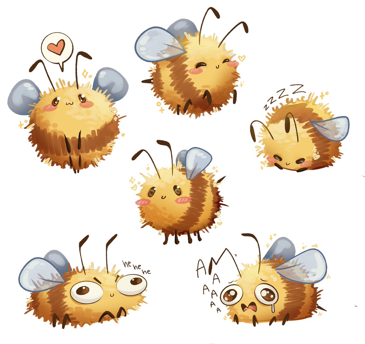 BEEEEEES!!! A whole swarm! These funky lil guys are goin right into my r3dbubbl3 hehe 

#bees #beehive #beeswarmsimulator #beeart