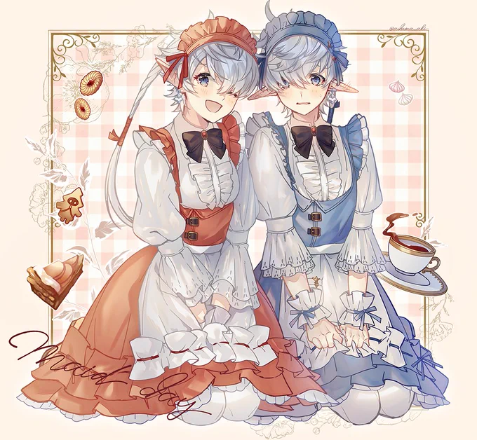 あまり絵を描く時間が取れなかったので来年はもっと描きたいな～!双子…SUKIだ…次のパッチ楽しみです#今年も残りわずかなのでお気に入りの4枚を貼る 