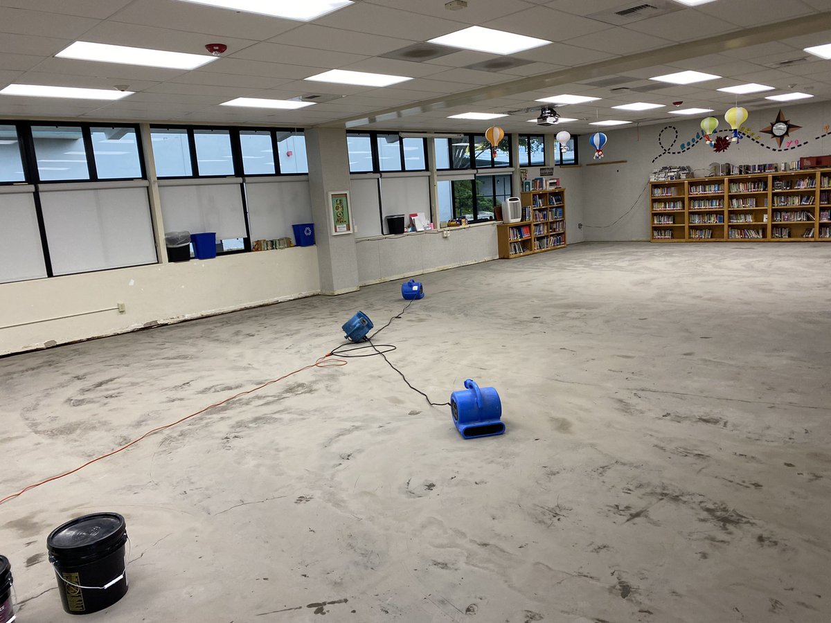 NSD_Castillo's tweet photo. We started the new flooring on two of our libraries this break. With two more scheduled for Spring Break. #NSDnow @OwlieWood @NSDLeighangela https://t.co/YrSKuCMO59