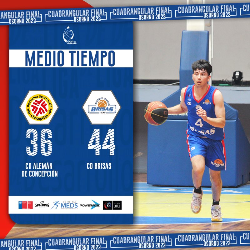 Temporada 2022 🔴🔵

Resultado medio tiempo 

@cda_concepcion vs. @deportivobrisas 

#spaldingchile | @indchile | @mindepchile | @chilefeba | #poweradecl | #clinicameds