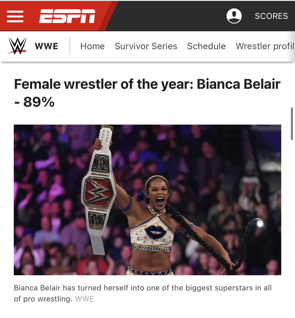 Bianca Belair tweet media