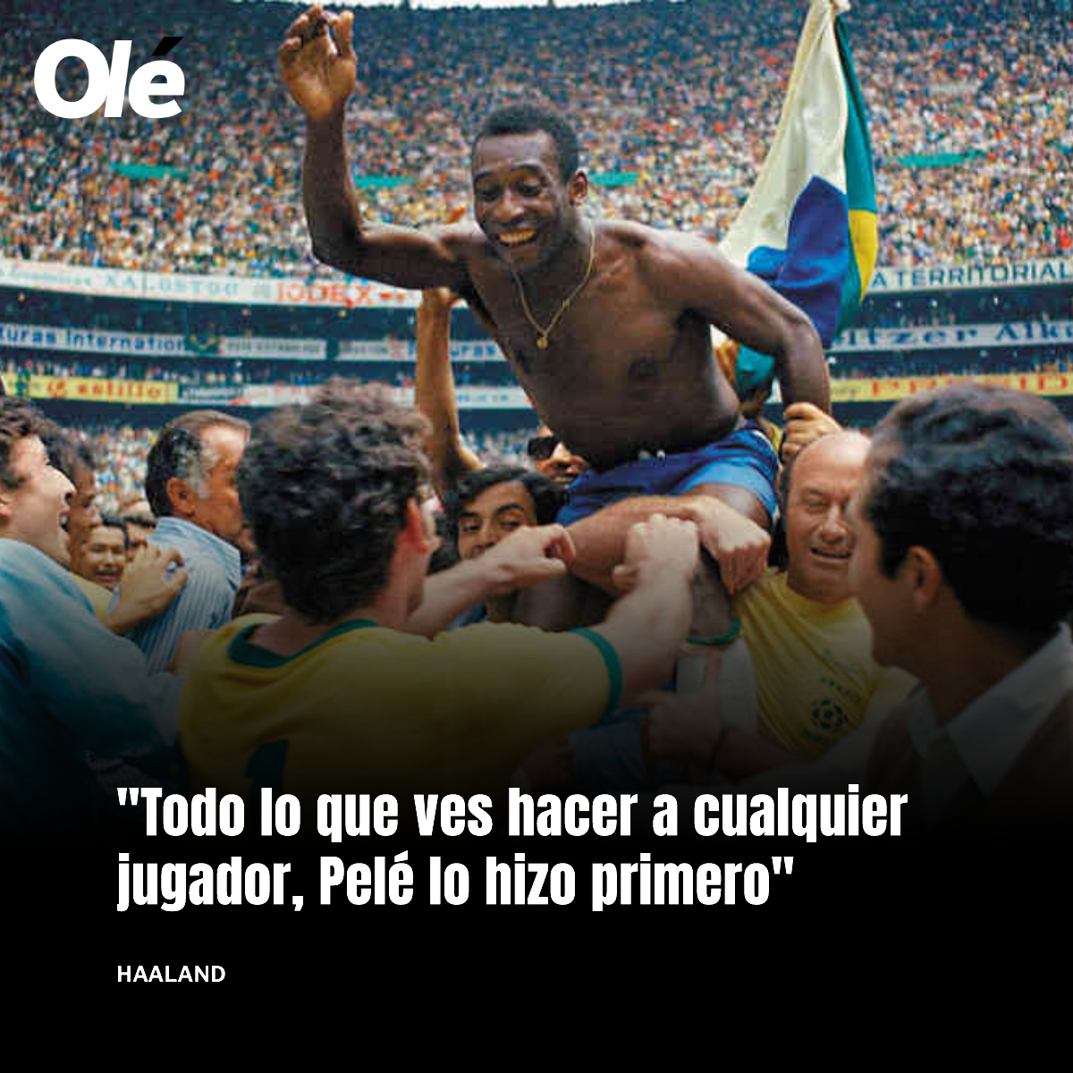 🇳🇴 Haaland también, destruido tras la muerte de Pelé 💔

🗣️ "Todo lo que ves hacer a cualquier jugador, Pelé lo hizo primero"