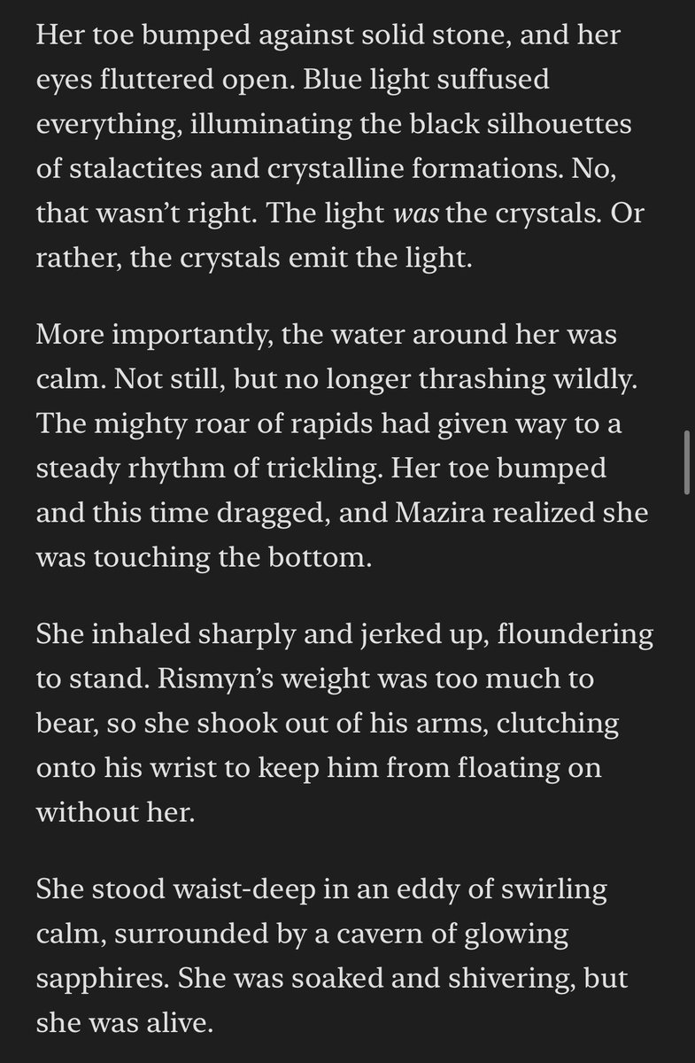 Stories_bySarah's tweet image. #drowcember
Day 29. Crystals/Gems
The joy of writing in a fantasy underground setting is all the pretty rocks. 
#WritingCommunity #ttrpgcommunity #dnd #drow