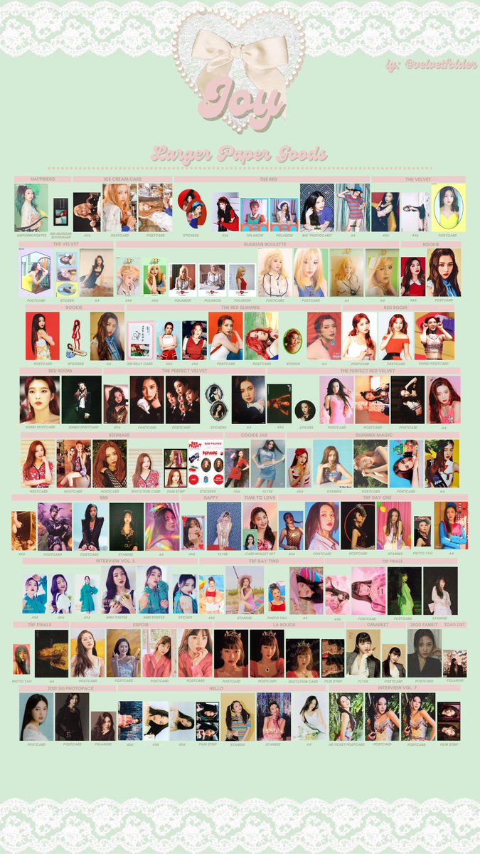 𝓋𝒻 on Twitter "joy nonalbum paper goods template updated with