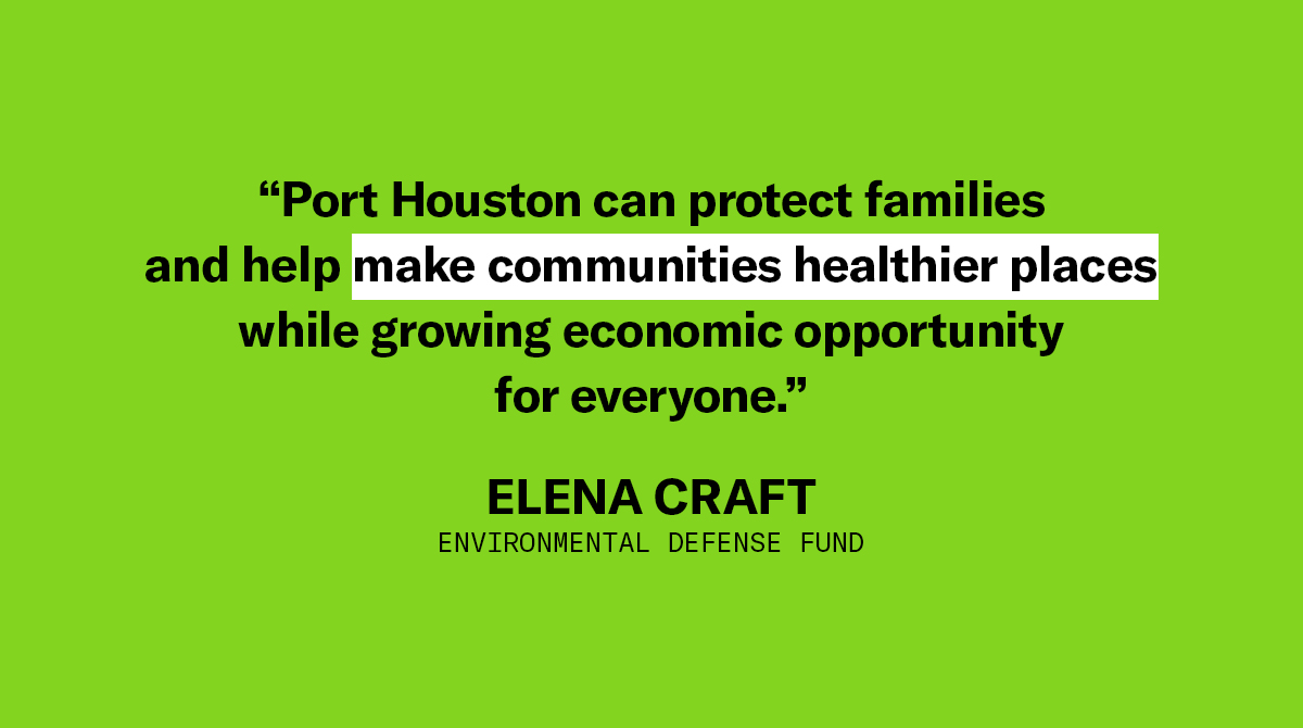 After consistent community pressure, <a href="/Port_Houston/">Port Houston</a> committed publicly for the first time to a long-term goal of carbon neutrality, agreed to use cleaner equipment to expand the Ship Channel and rolled out a zero-emissions truck.

edf.org/media/edf-appl…