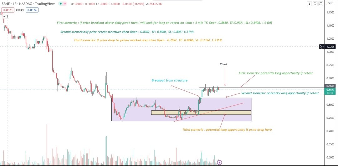 forexbazar's tweet photo. $srne 15min TF https://t.co/LH6a6PHRY0