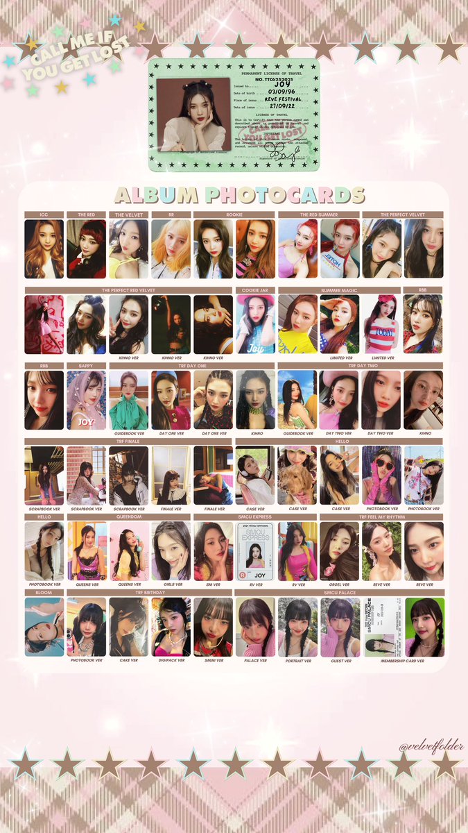 𝓋𝒻 on Twitter "OT5 album photocards template hd template available for