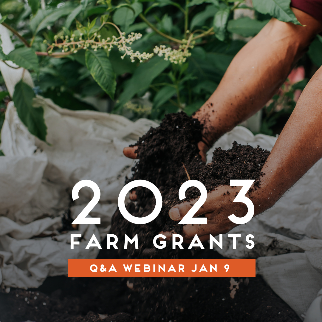 thefoodwell's tweet photo. Have questions about the new Farm Grant opportunity, application timeline, or grant guidelines? Grants Manager Bobby Farmer is hosting a webinar on January 9, 2023 to answer all your questions. Click in the lnk in bio to register ➡️ https://t.co/g6RVhofmvJ https://t.co/ZNQm3PHwtl