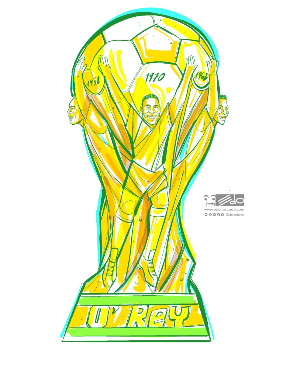 Hoy se hizo (más) inmortal Edson Arantes do Nascimento, mejor conocido como Pelé, El Rey. Grande entre los grandes. #Pele #Futbol #Brazil