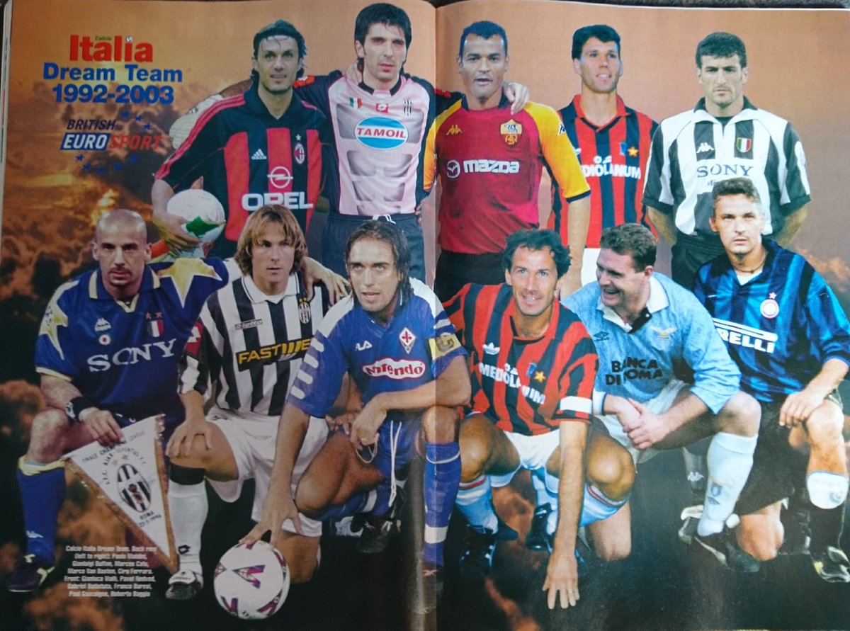 VFshirts's tweet photo. Serie A Dream Team 1992-2003 🇮🇹

Do you agree? https://t.co/EmaBIn4bpS